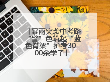 暴雨突袭中考路“警”色筑起“蓝色脊梁”护考3000余学子